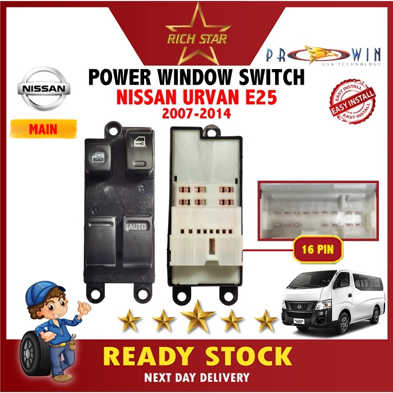 NISSAN URVAN E25(20072014)MAIN POWER WINDOW SWITCH/AUTO UP DOWN MAIN