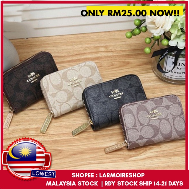 Shopee coach wallet sale