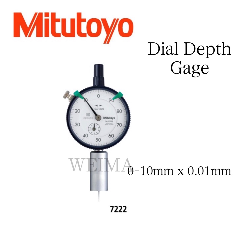 MITUTOYO DIAL DEPTH GAGE 010MM x 0.01MM (7222) Shopee Malaysia