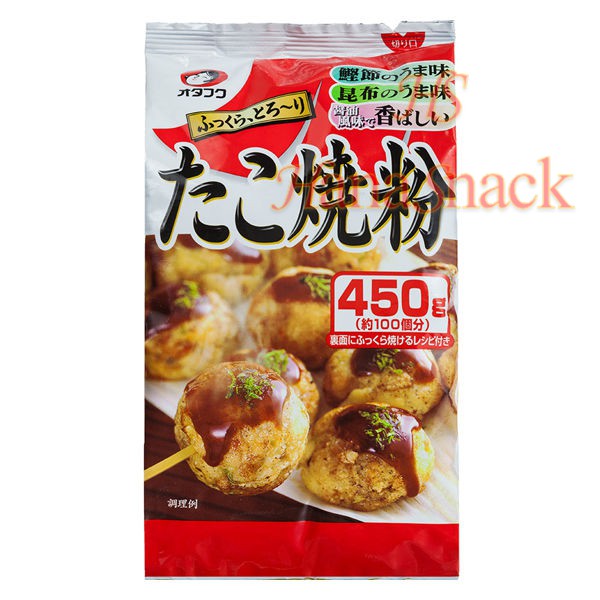 Otafuku Takoyaki Flour for Japanese Takoyaki Octopus Balls, 16 Oz (1 Pound)