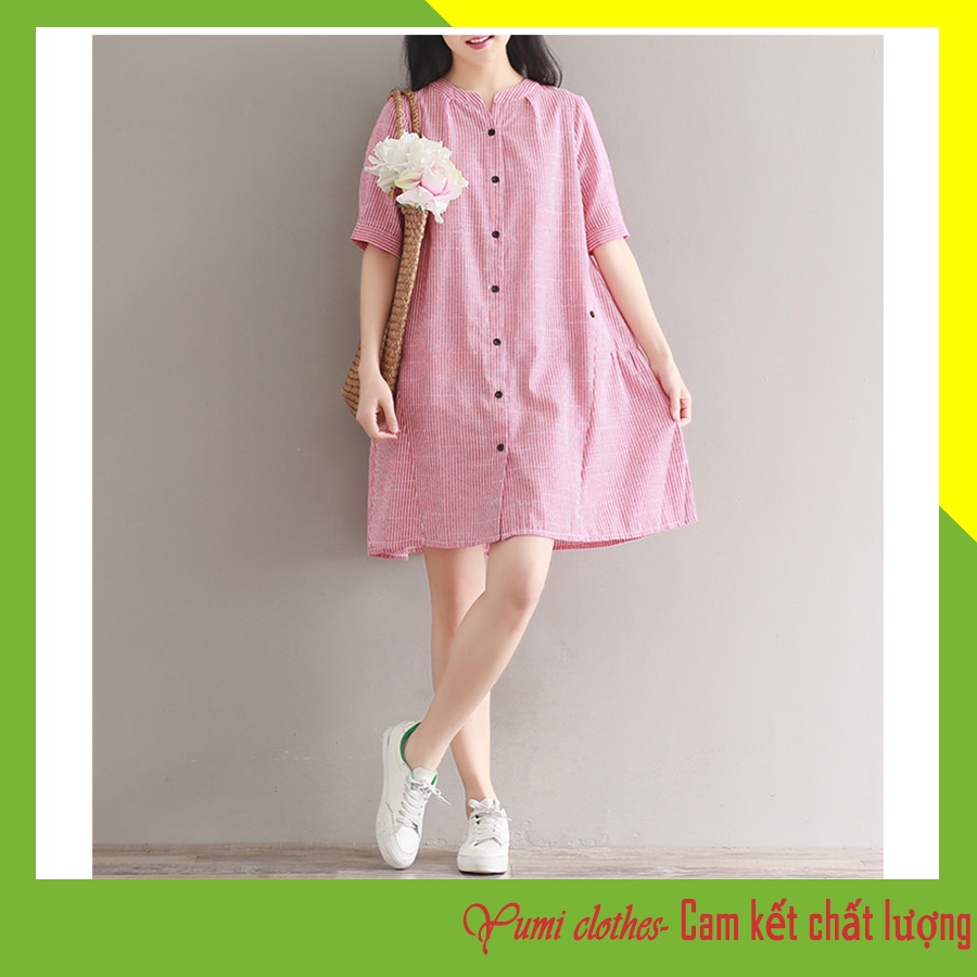 Plaid Dress (After Giving Birth With Open Button To Breastfeed