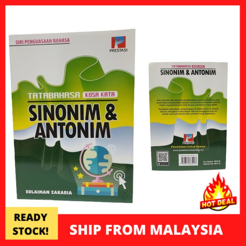 Sinonim Dan Antonim Tahap 1 & UPSR (Edisi 2021) | Shopee Malaysia