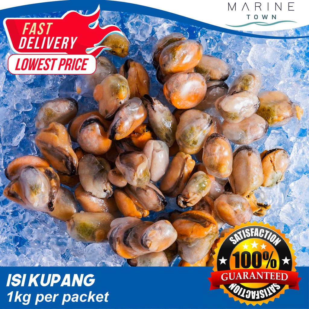 [HOT STOCK] Isi Kupang Frozen / Mussels Meat 1 Packet 1 Kg | Shopee ...