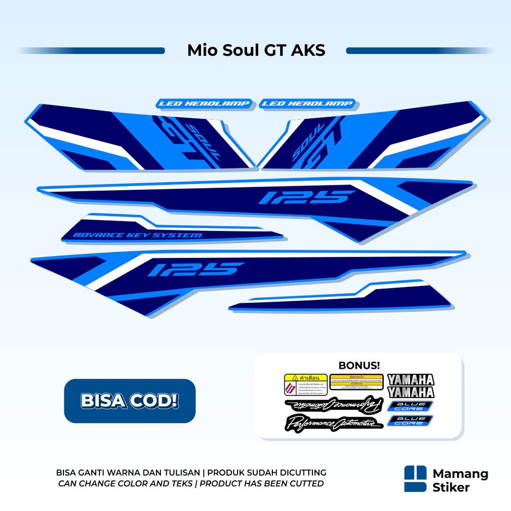 Striping Yamaha Mio Soul GT AKS 125 Original Variation (8) 2015 2016