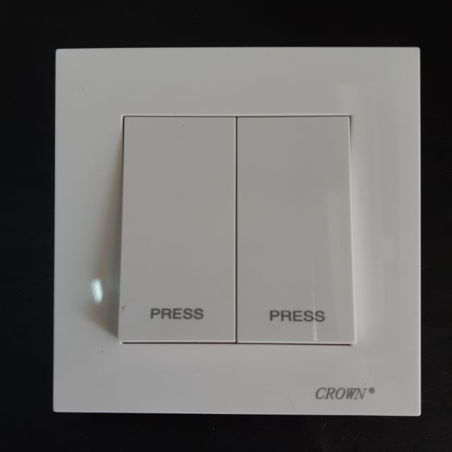 [Original] Crown CE 2 Gang Door Bell Press Switch - SIRIM | Shopee Malaysia