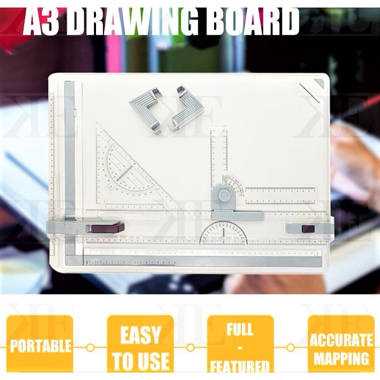 Technical Drawing Board A3 size FULL SET [READY STOCK] Shopee Malaysia