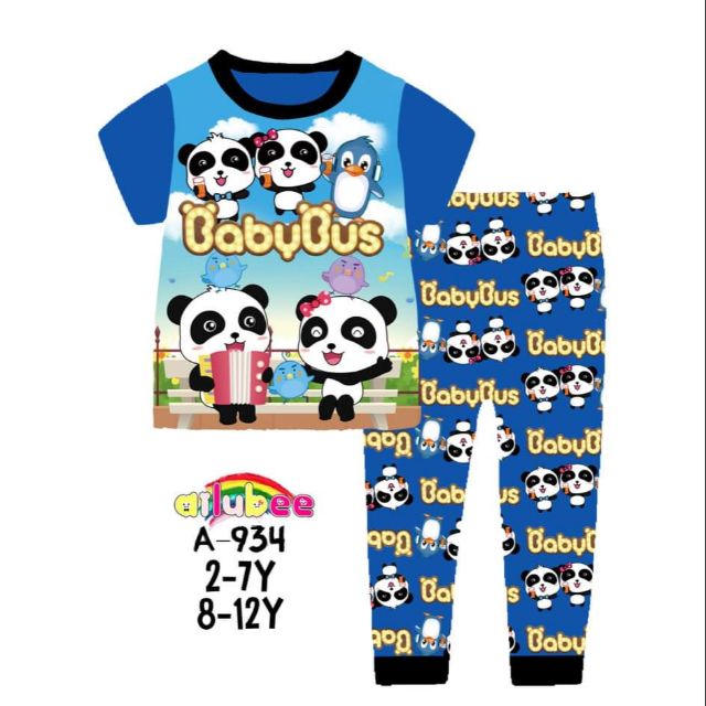 Pyjamas Baby Bus Ailubee 3m - 12y (Ready Stock in Malaysia) | Shopee ...