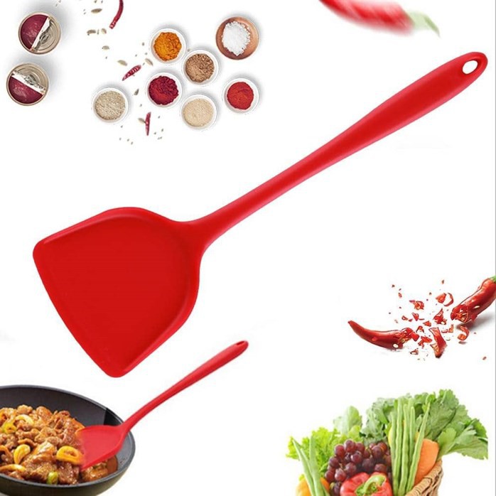 Universal Kitchen Silicone Slotted Turner For Food Fried Rice Egg ...
