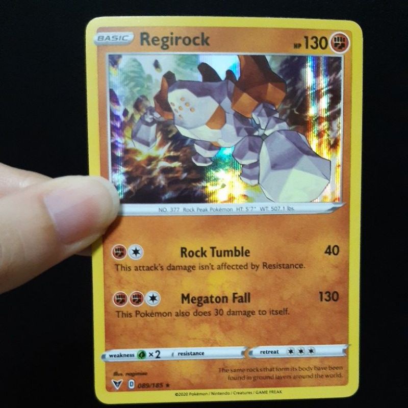 Pokemon Card TCG : Vivid Voltage : Regirock 089/185 (HOLO RARE) 100%Original  Pokemon Card | Shopee Malaysia