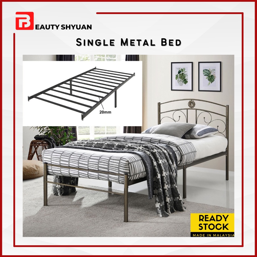 JULIA Metal Single Bed Frame Metal Bed Frame Single Divan Single ...