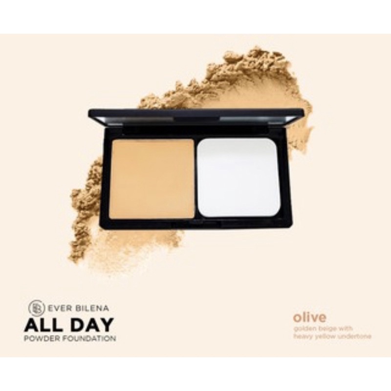 Brand New Auth EB All Day Powder Foundation / Ever Bilena Plus Two Wat ...