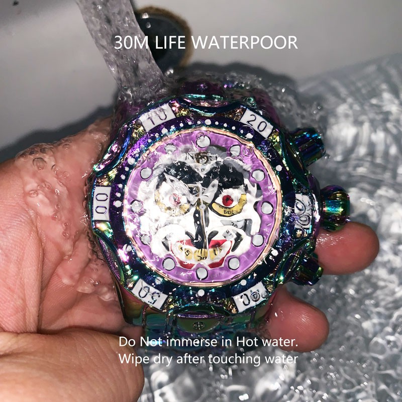Fashion Invicta Joker Quartz Men Watch Alloy Stell Shopee Malaysia