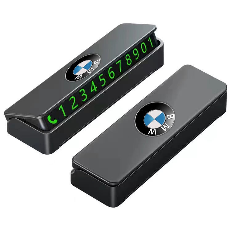 [ BMW ] Car Temporary Parking Card Phone Number Card Plate Telephone