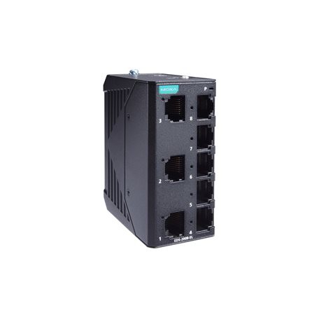 MOXA EDS-2008-EL - 8-port entry-level 100baseTx unmanaged Ethernet ...
