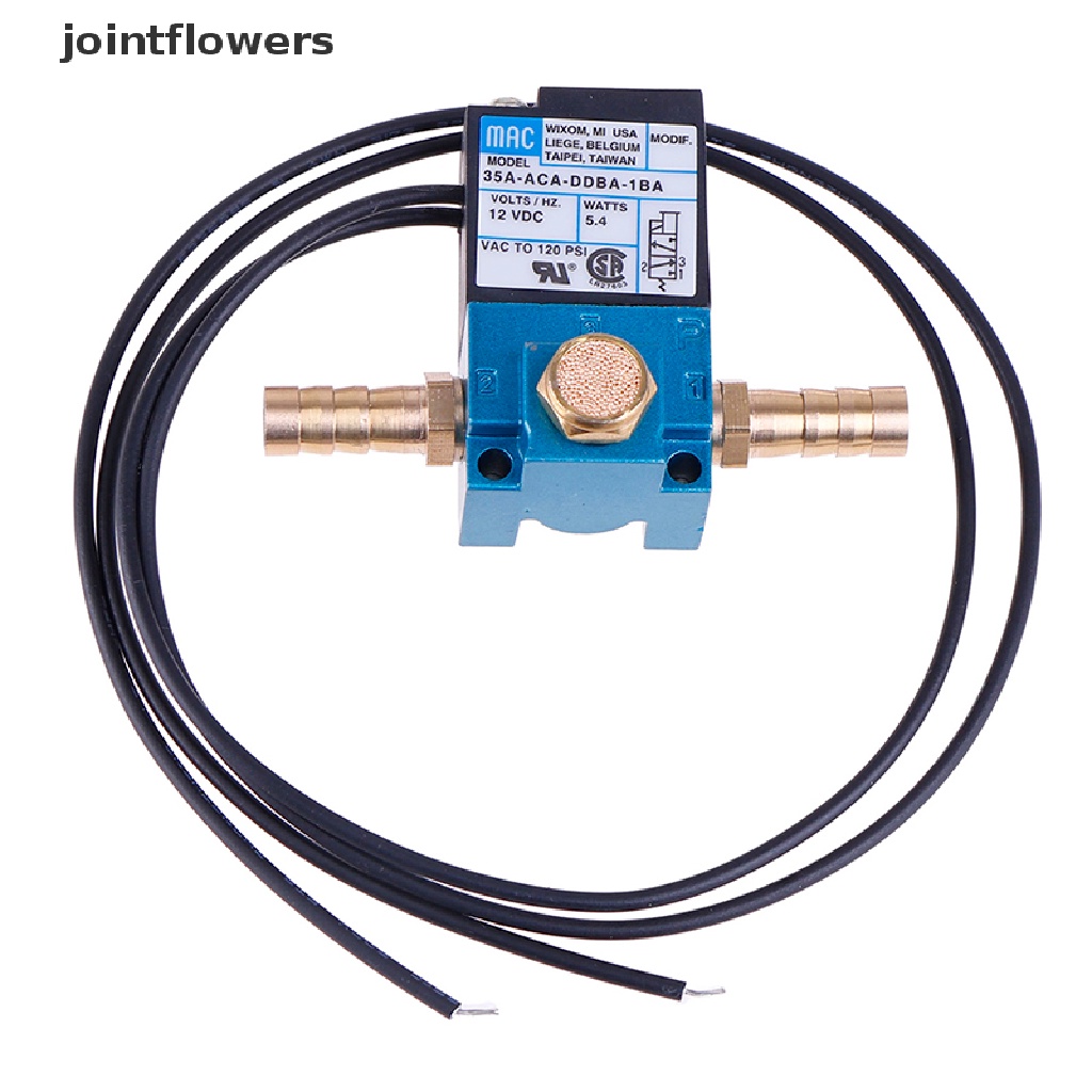 JTMY 1Set MAC Solenoid Valve 1/8'' 35AACADDBA1BA With Brass Silencer