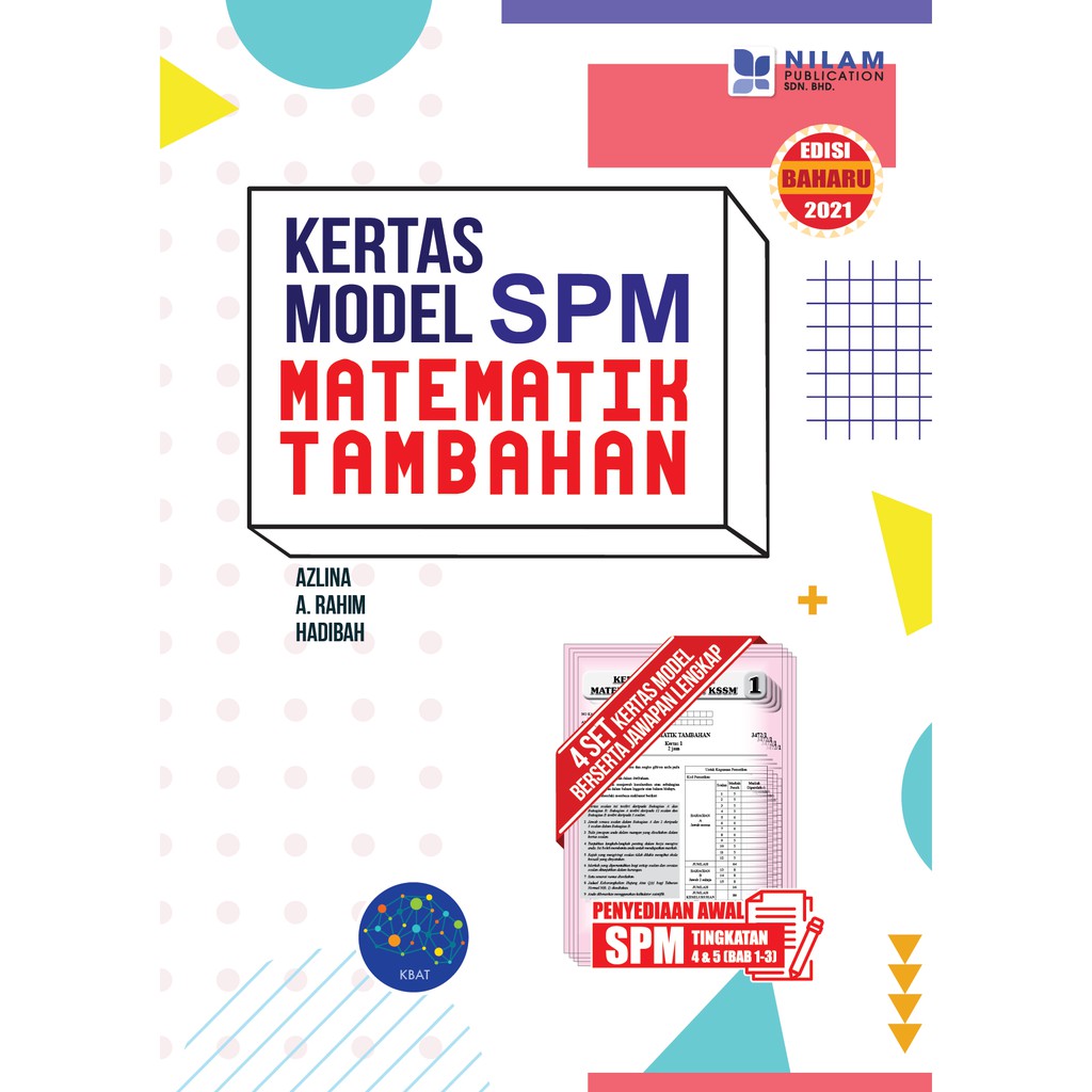 Kertas Model SPM Matematik Tambahan (2021) | Shopee Malaysia