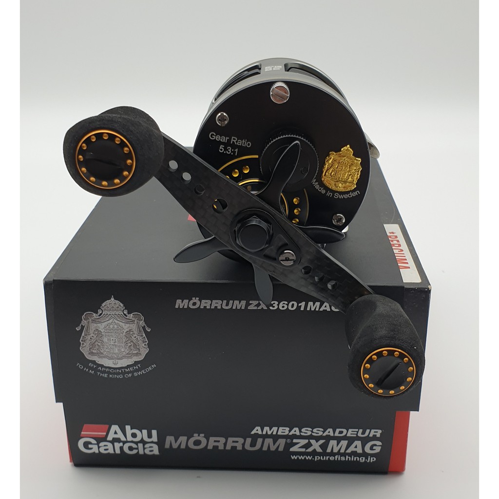 ABU GARCIA AMBASSADEUR MORRUM ZX MAG 3601 ROUND BAITCAST REEL LEFT