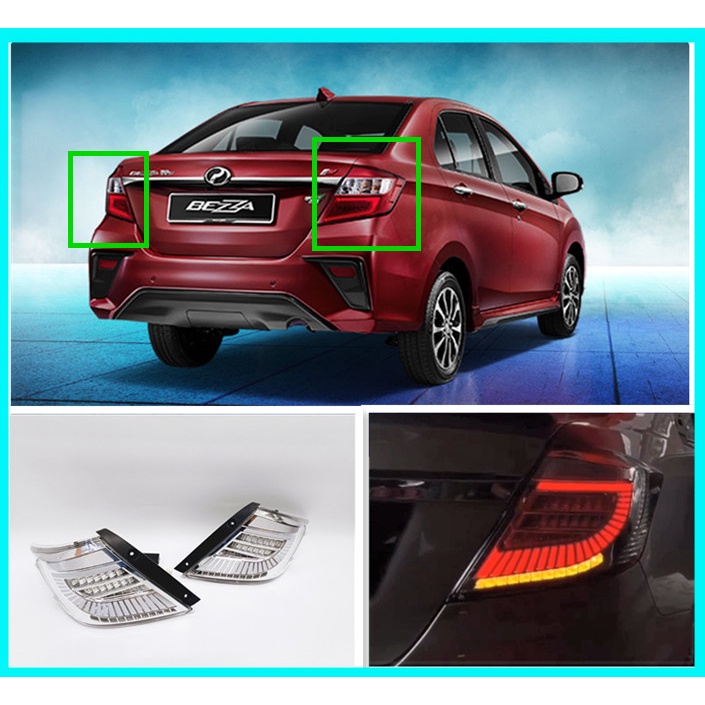 PERODUA BEZZA DYNAMIC LED REAR TAIL LAMP WITH SIGNAL RUNING (ALBINO ...