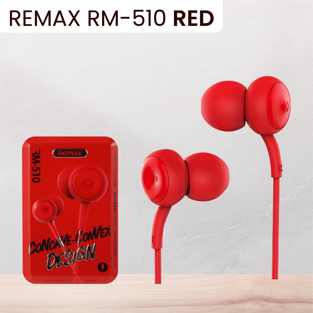 Remax RM-510 In-Ear Stereo Earphone Headphones With Mic Wired