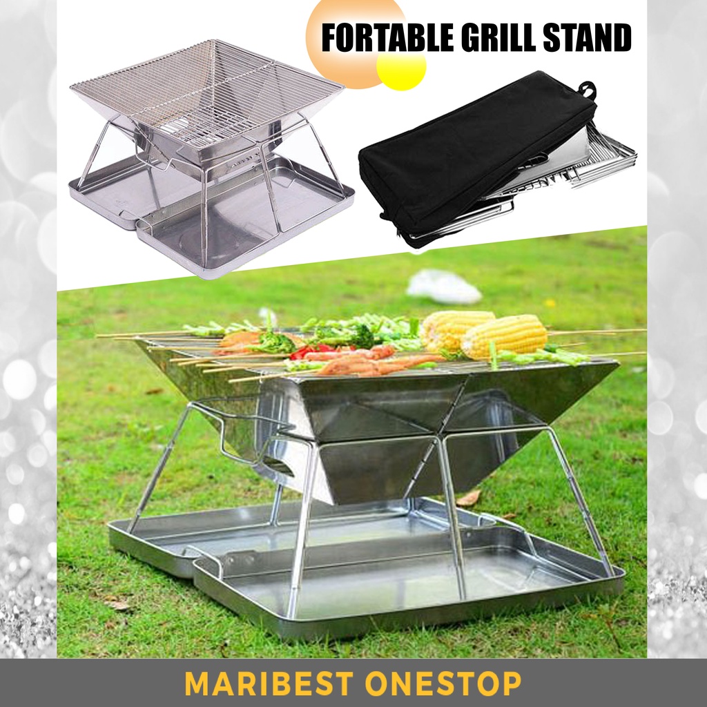 Portable grill stand camping sale