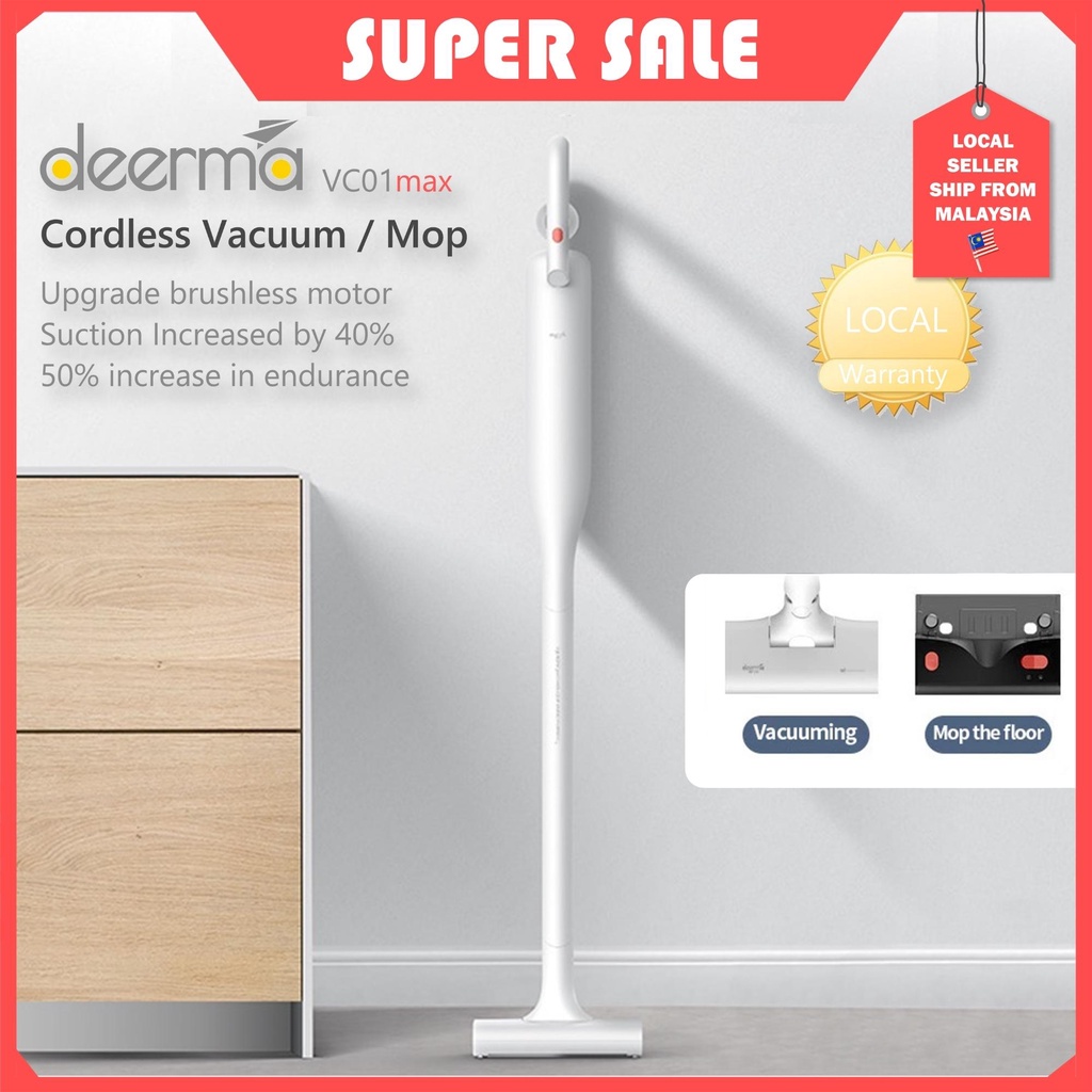 Deerma VC01 Max Wireless Handheld Vacuum Cleaner Wet & Dry Rechargeable