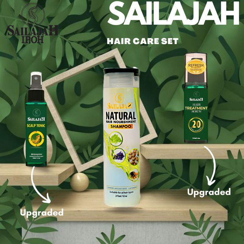 Sailajah Hair Care Full Set + FREE Gift ( Hair Serum + Hair Shampoo + Hair Tonic) Shopee Malaysia