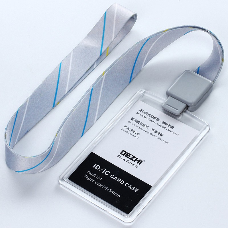 DEZHI-Acrylic Clear Access Card ID IC Card Badge Holder Work Card with ...