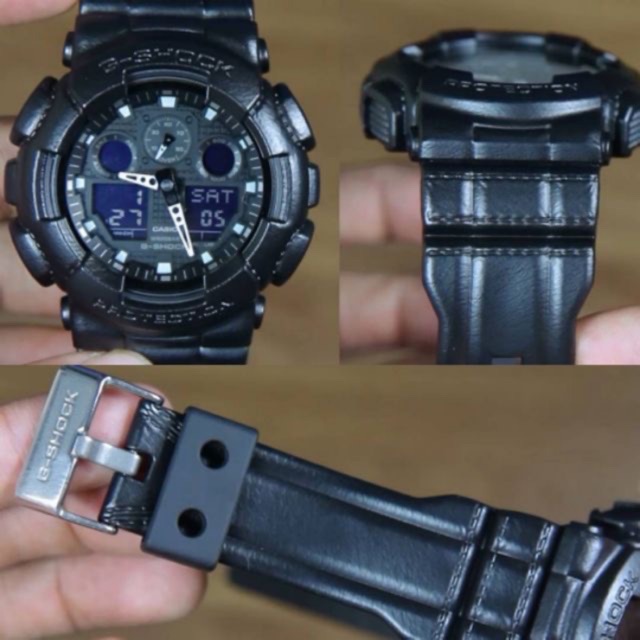 Casio Gshock Special Leather Texture Digital Watch GA100BT Shopee Malaysia