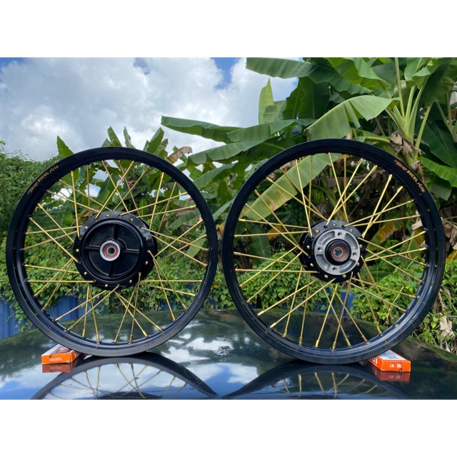 RCB/TAKASAGO EXCEL ASIA 1.60-18/1.60x18 Hitam Rim Alloy Set RXZ(Siap ...