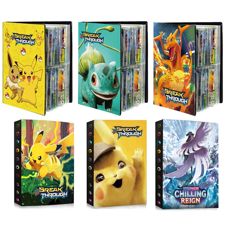 240Pcs Charizard Cards Album Books Game Collection Pikachu Card Holder ...