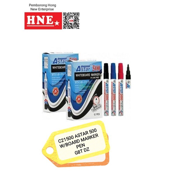 🌟 READY STOCK 🌟 ASTAR 500 WHITEBOARD MARKER PEN🌟 READY STOCK 🌟 ASTAR
