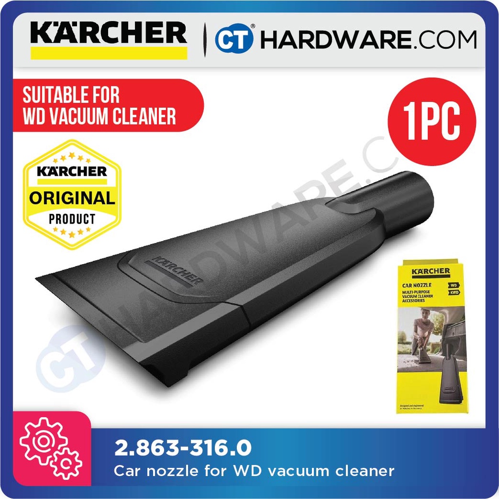 KARCHER 28633160 CAR NOZZLE SUITABLE FOR WD MULTI-PURPOSE VACUUM ...
