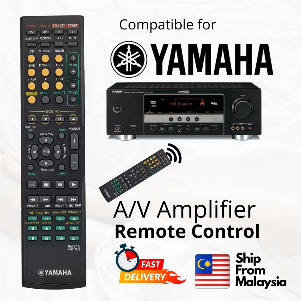 YAMAHA RAV315 WN22730 EU Audio Amplifier Remote Control Controller