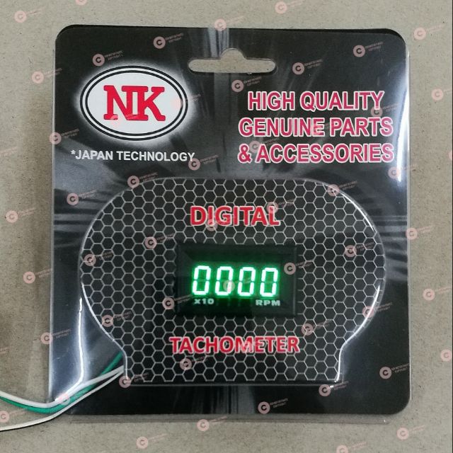 DIGITAL LED (RPM) TACHOMETER - FOR ALL MOTORCYCLE USE (UNIVERSAL ...