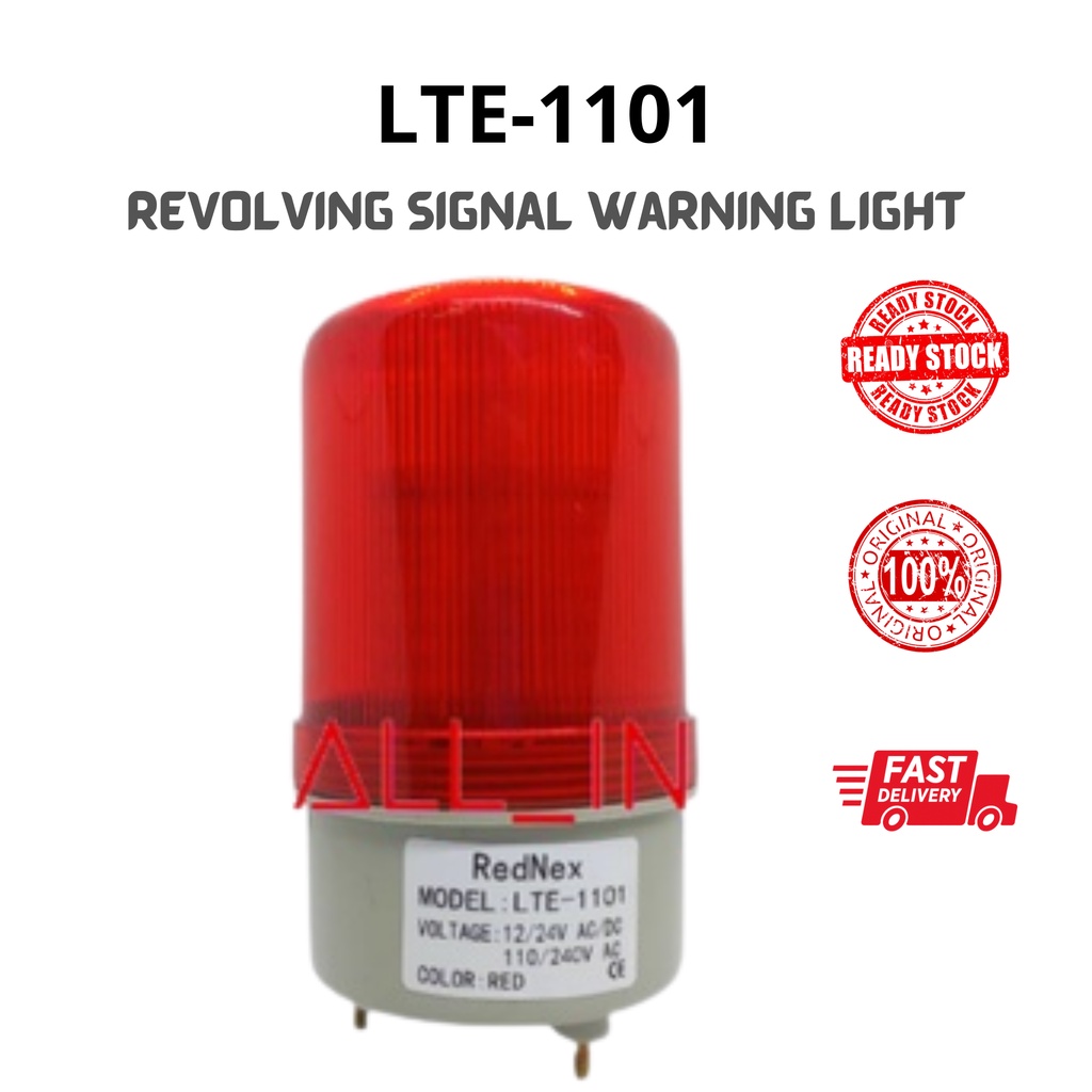 ‼ Stock‼ Rednex LTE-1101 Revolving Signal Warning Light NO Sound ...