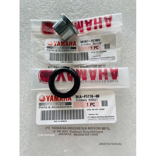Yamaha Rxz Front Wheel Collar Bush / Cover Hub Dust Oil Seal Original ...