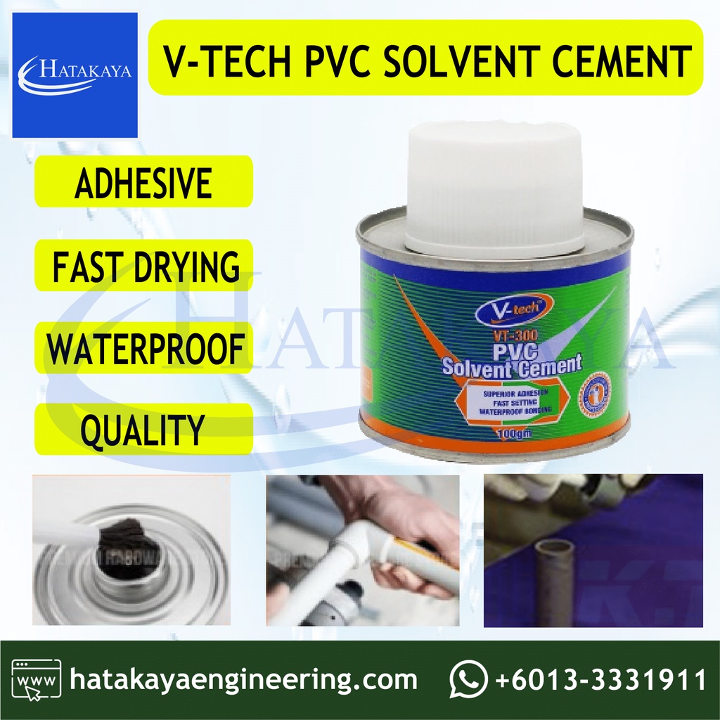 Htky V Tech Vt Solvent Cement Gum Pvc Pipe Glue G G Shopee Malaysia