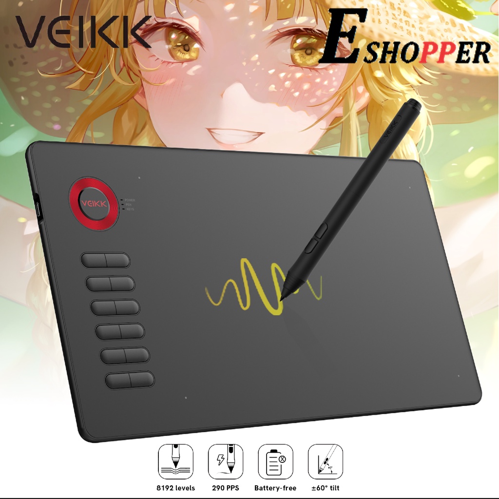 VEIKK CREATOR A15 DRAWING TABLET Shopee Malaysia