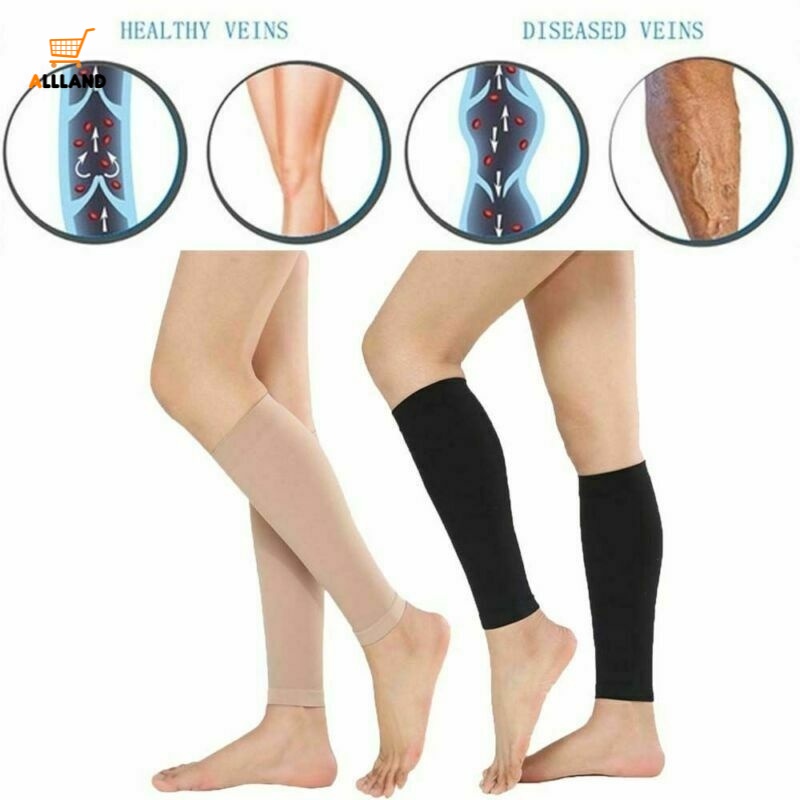 1Pair Long Stocking Elastic Leg Support Leg Shin Socks Varicose Vein  Fatigue Relief Leg Warmer Compression Calf Sleeve Sock