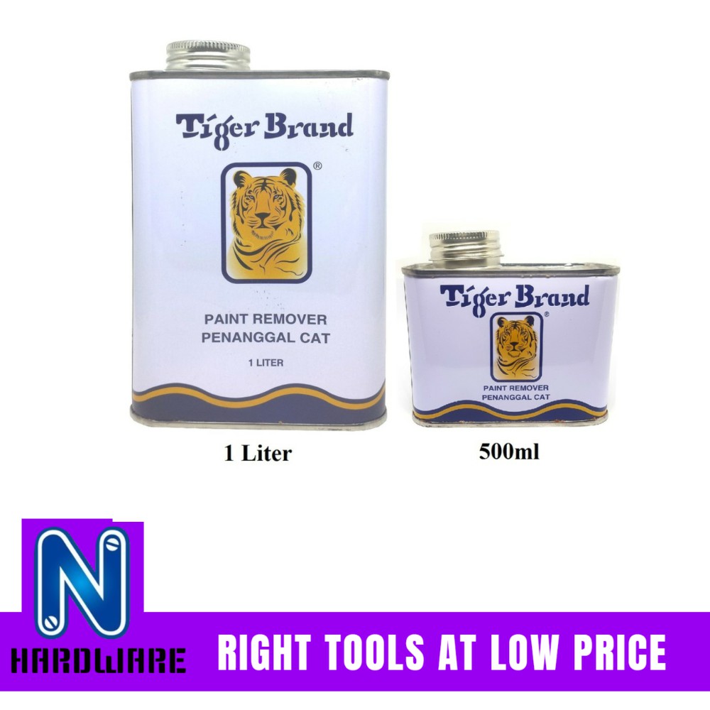 TIGER BRAND Paint Remover/ Penangal Cat (0.5L & 1L) Shopee Malaysia