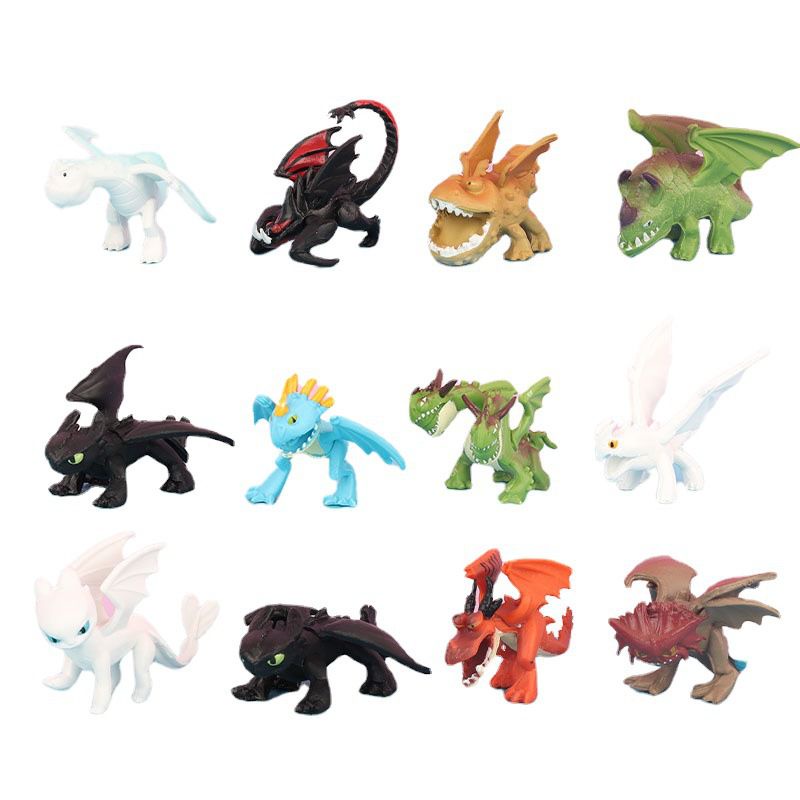 Dragons Dreamworks Mini Toothless Figure Set Perfect For Fans And ...