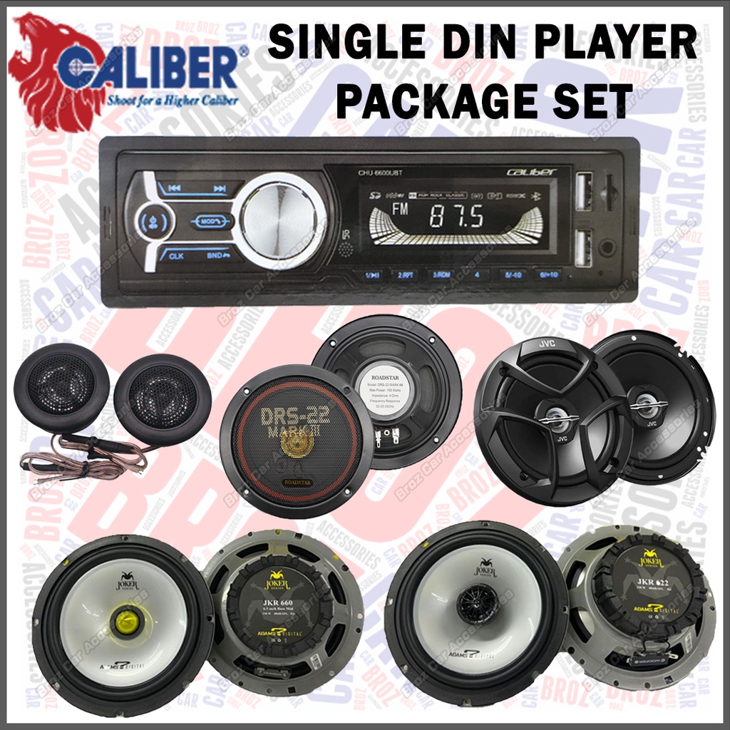 🔊CALIBER Single Din Player🔊CHU6600UBT Bluetooth USB MP3 Player
