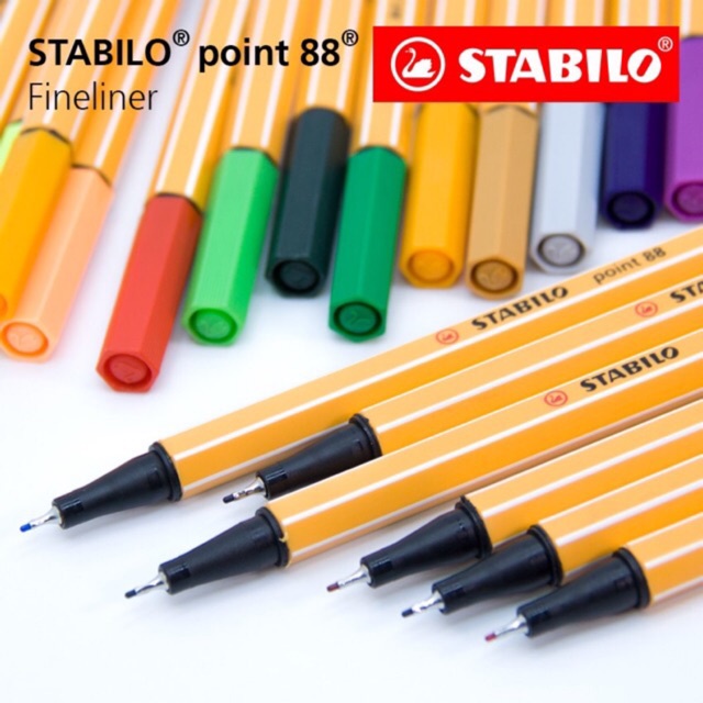 STABILO POINT 88 FINELINER FULL SET OF 40 MULTICOLOR 0.4MM NEW IN PACKAGE
