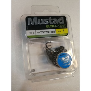 Promo Promo Mustad Jawlock Triple Grip Treble Hook 3X Strong