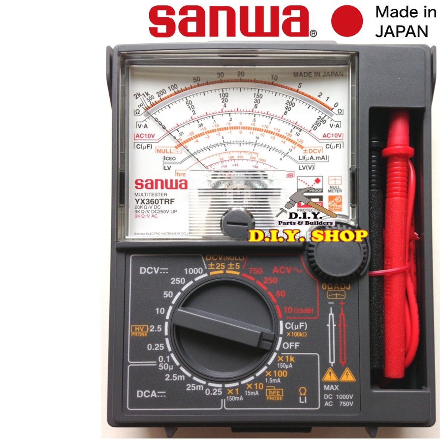 Sanwa Analog Multimeter Yx360trf Original Made In Japan Shopee Malaysia 0109