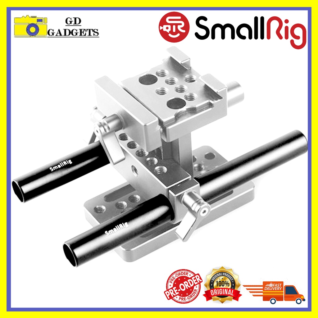 (Pre-Order)SmallRig 1050 15mm Aluminum Rod (Pair, Black, 6