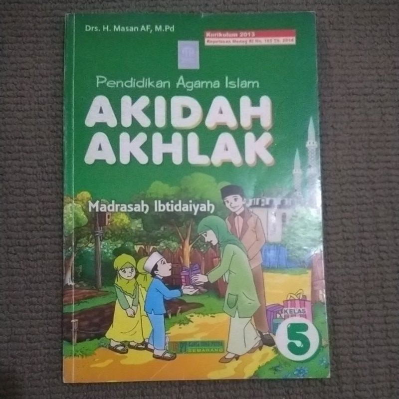 Akidah AKHLAK Book Class 5 Originals With Hologram Carya TOHA Surgety ...