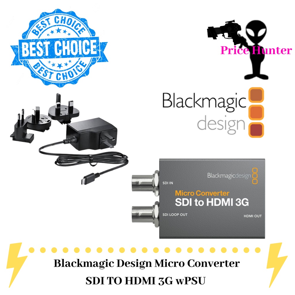 Blackmagic Design Micro Converter SDI to HDMI 3G wPSU | Shopee