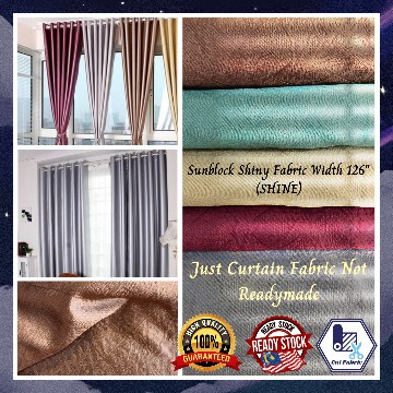 Kain Langsir Satin Bunga Timbul Bidang 126'' / Slippery Embossing ...