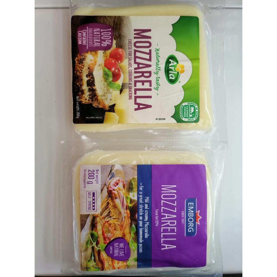 Mozzarella cheese embrog 200g (halal) Shopee Malaysia